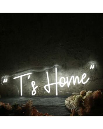Ts Home White Neon Sign