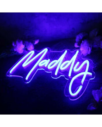 Maddy Blue Neon Sign