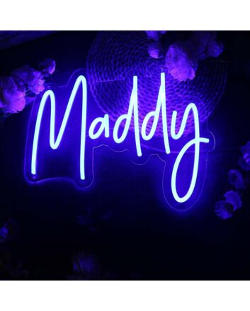 Maddy Blue Neon Sign