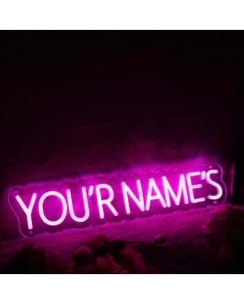 You Are Names Pink Neon Sign