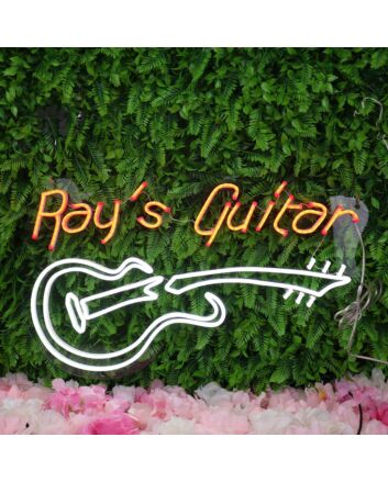 Rays Guitar Custom Neon Sign