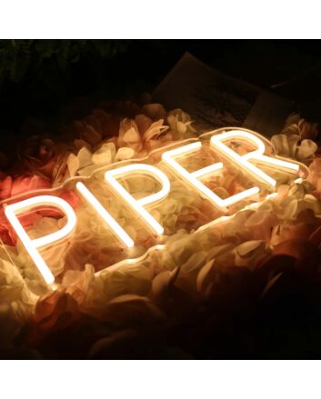 Piper Yellow Neon Sign