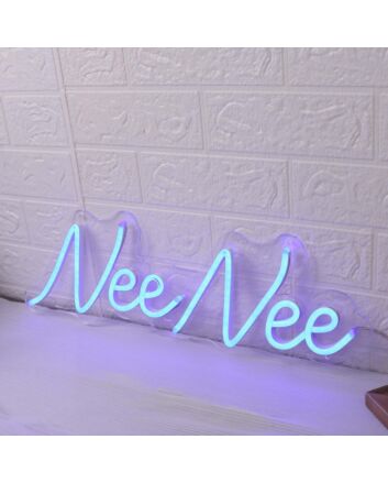 Nee Nee Blue Neon Sign