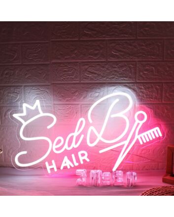 Sed B Hair Custom Neon Sign