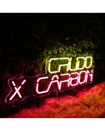 Crudo Carbon Custom Neon Sign
