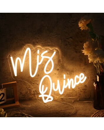 Mis Quince Yellow Neon Sign