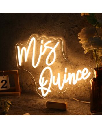 Mis Quince Yellow Neon Sign