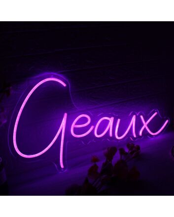 Geaux Purple Neon Sign