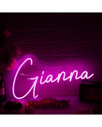 Gianna Pink Neon Sign
