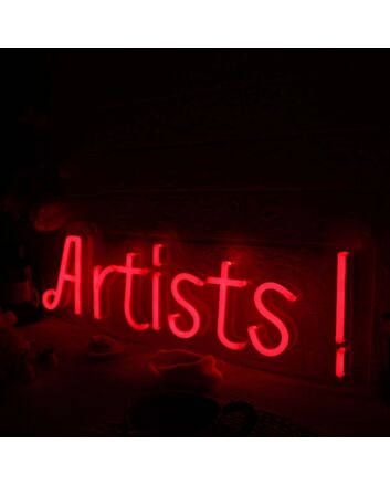 Artists Red Neon Sign