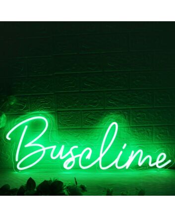 Busalime Green Neon Sign