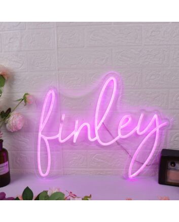 Finley Purple Neon Sign
