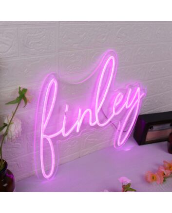 Finley Purple Neon Sign