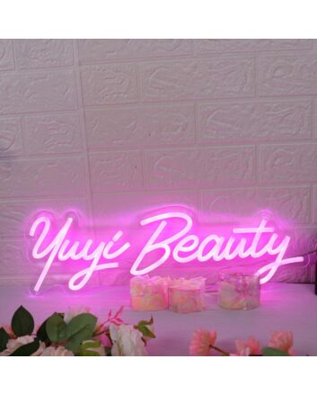 Yuyi Beauty Pink Neon Sign