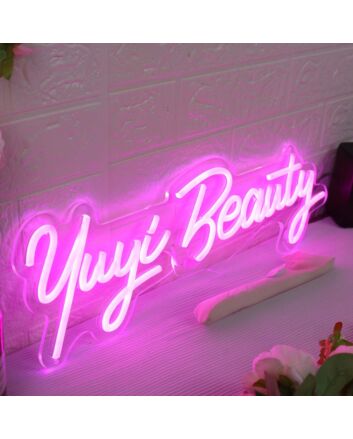Yuyi Beauty Pink Neon Sign