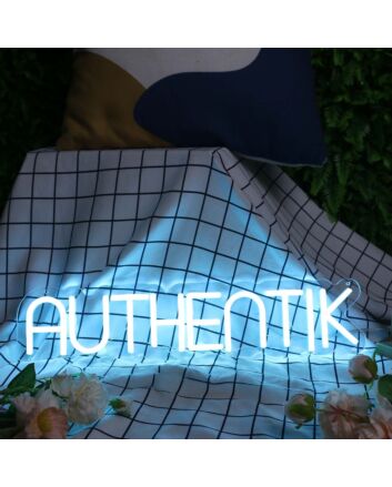 Authentik Blue Neon Sign