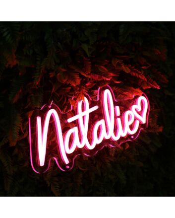 Natalie Red Neon Sign