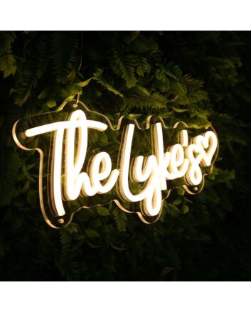 The Lykes Yellow Neon Sign