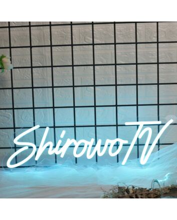 Shirowo TV Blue Neon Sign