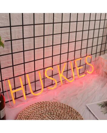 Huskies Red Neon Sign
