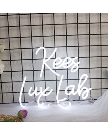 Kees Lux Lab White Neon Sign