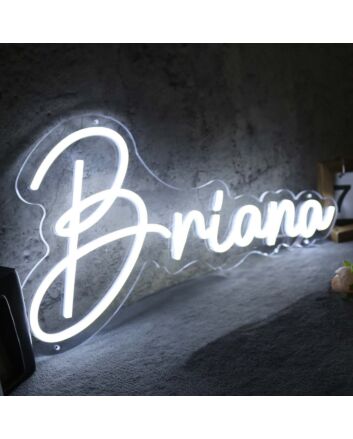Briana White Neon Sign