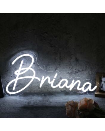 Briana White Neon Sign