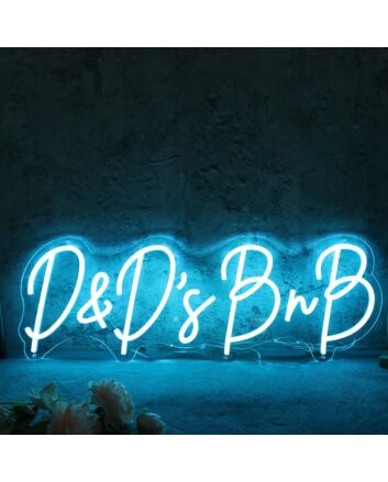 D And Ds BnB Blue Neon Sign