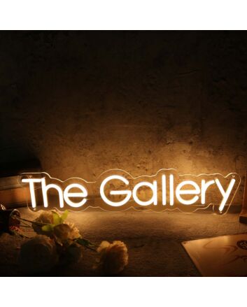 The Gallery Yellow Neon Sign
