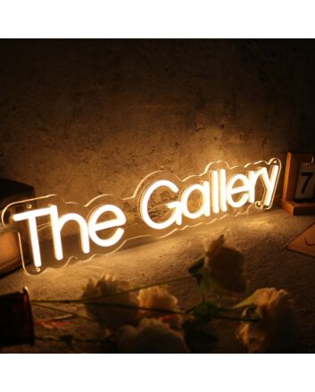 The Gallery Yellow Neon Sign