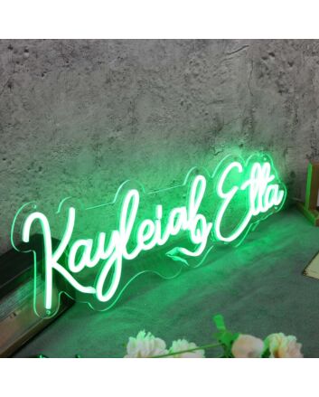 Kayleigh Etta Green Neon Sign