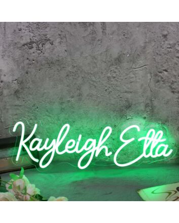 Kayleigh Etta Green Neon Sign