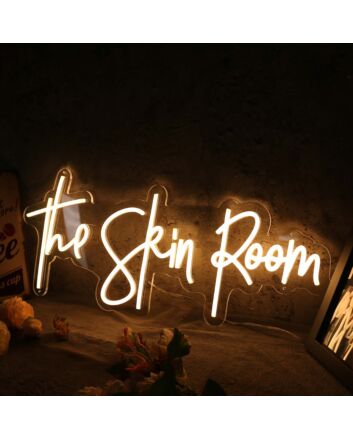 The Skin Room Yellow Neon Sign