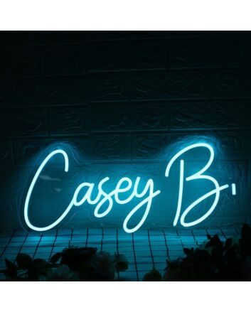 Casey B Blue Neon Sign