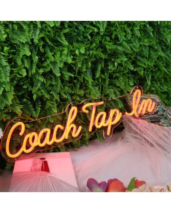 Coach Tap Em Orange Neon Sign