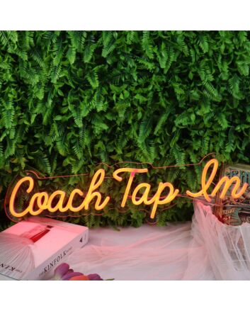 Coach Tap Em Orange Neon Sign