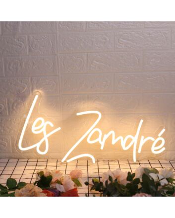 Les Zamdre Yellow Neon Sign