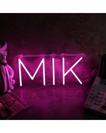 MIK Pink Neon Sign