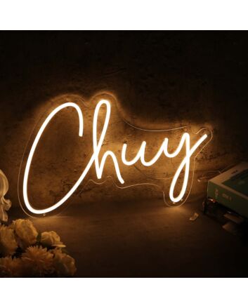 Chuy Yellow Neon Sign