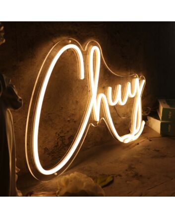 Chuy Yellow Neon Sign