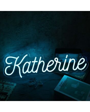 Katherine Blue Neon Sign