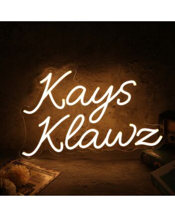 Kays Klawz Yellow Neon Sign