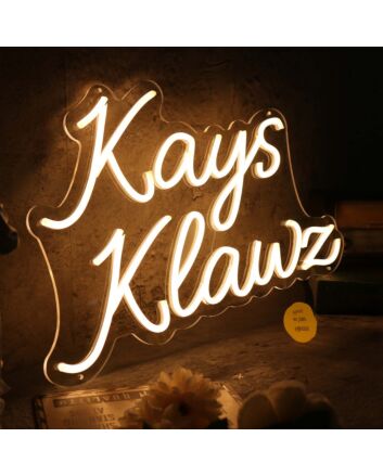 Kays Klawz Yellow Neon Sign