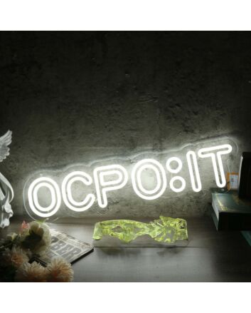 OCPOIT White Neon Sign