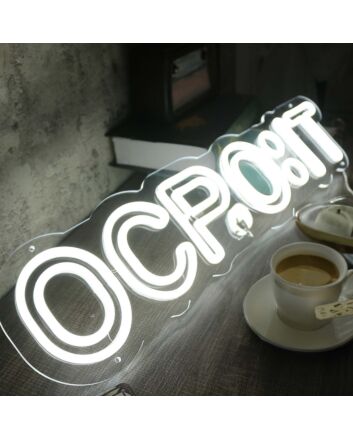 OCPOIT White Neon Sign