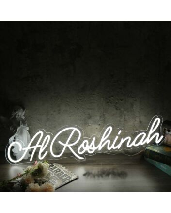 Al Roshinah White Neon Sign