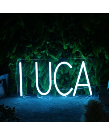 Luca Blue Neon Sign