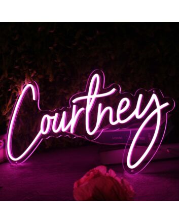 Courtney Pink Neon Sign