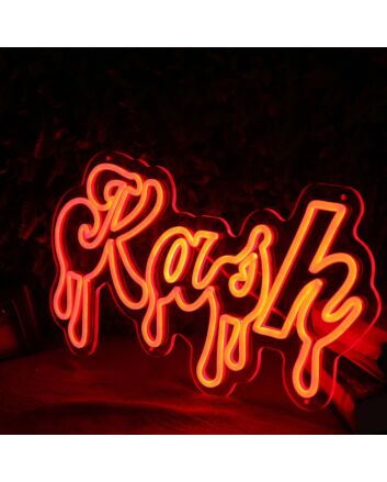 Kash Orange Neon Sign