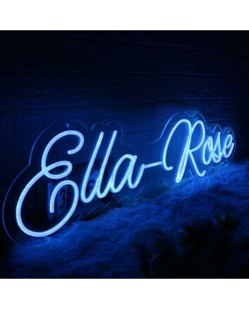 Ella Rose Blue Neon Sign
